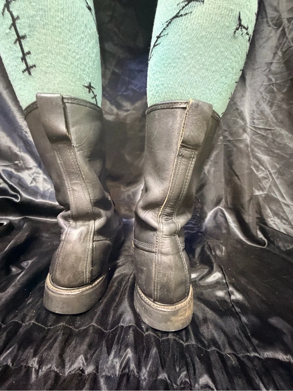 Vintage Authentic Weinbrenner Firefighter Boots Men’s 9 Goth Industrial 1997